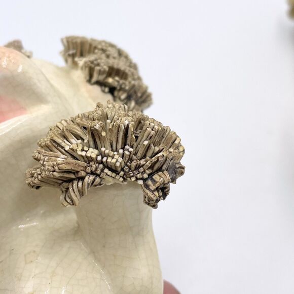 Vintage Spaghetti Ceramic Dogs Pair Mid Century Poodles Style Figurines 1950s 4” - Picture 7 of 10